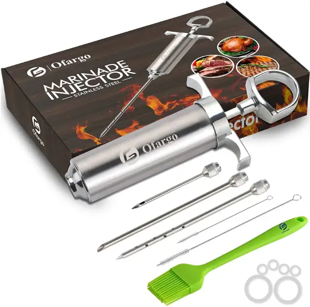 Ofargo 304-Stainless Steel Meat Injector Syringe Kit