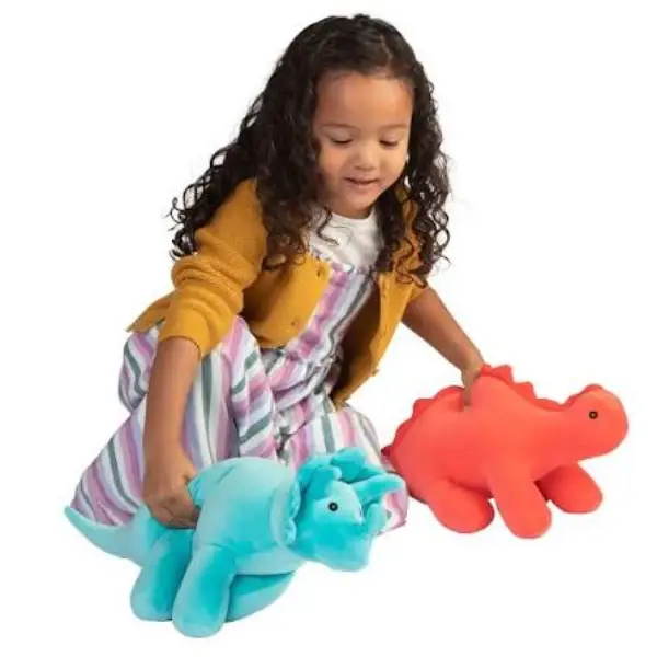 MANHATTAN TOY GUMMY VELVETEEN STEGOSAURUS
