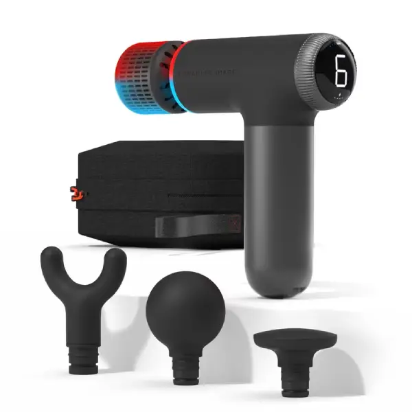 Sharper Image Powerboost Pro+ ReachPercussion Massager with 5 Attachments