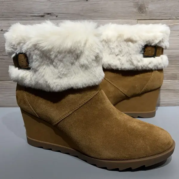 : KOOLABURRA BY UGG SUEDE WEDGE WINTER BOOT – KELISSA MINI
