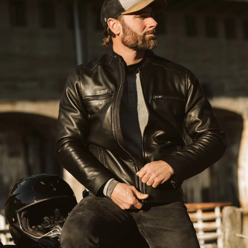 Mens leather jacket
